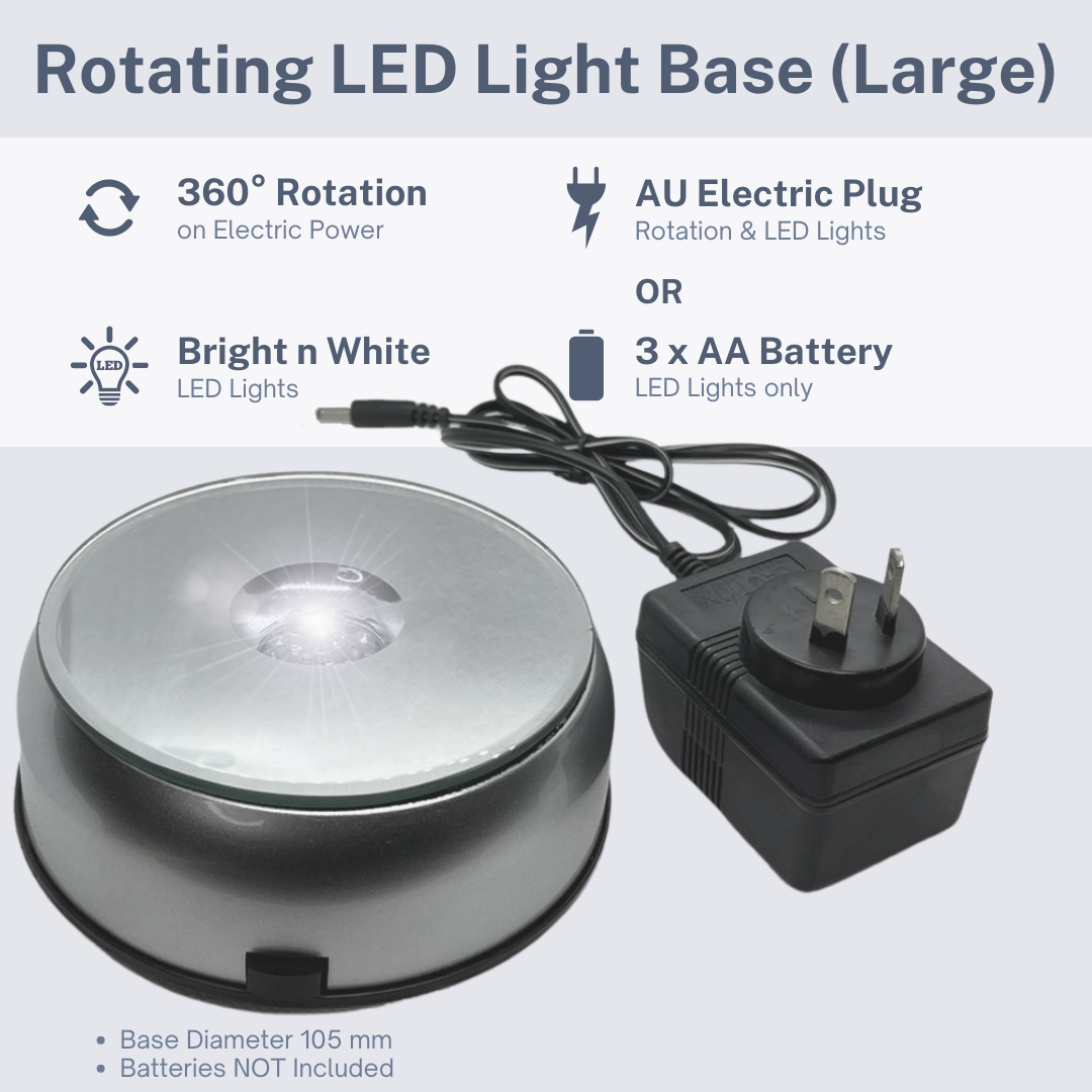 Rotating Round LED Light Base
